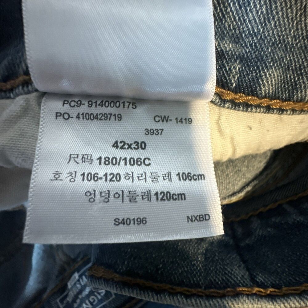 Signature Levi Strauss Gold Flex Performance Jeans Men’s 42X30 Reg Straight Leg - Picture 16 of 16